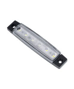 GloboStar® GloboStar® 79900 Πλευρικά Φώτα Όγκου Φορτηγών LED 6 SMD 2835 DC 10-30V Πλαστικό PVC Αδιάβροχο IP66 Ψυχρό Λευκό 6000K