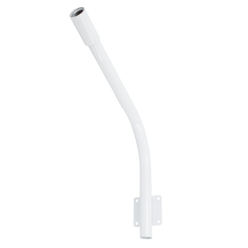 GloboStar® GloboStar® 90229 Μεταλλική Βάση Στήριξης CURVED M62cm x Φ60mm για Φωτιστικά Δρόμου Street Lights με Διάμετρο Βάσης Φ60mm