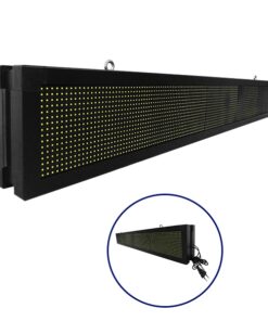 GloboStar® GLOBOSTAR®DISPLAY 90310 Κυλιόμενη Ψηφιακή Επιγραφή P10 Διπλής Όψης LED AC 220-240V Αδιάβροχο IP65 Ψυχρό Λευκό 6000K - WiFi Control μέσω FK APP - Αισθητήρας Θερμοκρασίας & Υγρασίας - Μ168 x Π12 x Υ24cm - 2 Χρόνια Εγγύηση