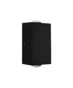 GloboStar® GLOBOSTAR® HIKARI 60685 Μοντέρνο Φωτιστικό Τοίχου - Απλίκα LED 4W 500lm 30° AC 220-240V Αδιάβροχο IP65 Θερμό Λευκό 2700K - CREE XPE Chip & TÜV SÜD Driver - Μαύρο Ματ - Μ6 x Π4 x Υ10.5cm - 5 Χρόνια Εγγύηση