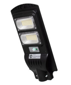 GloboStar® GloboStar® 71551 Αυτόνομο Ηλιακό Φωτιστικό Δρόμου Street Light LED SMD 100W 8000lm με Ενσωματωμένη Μπαταρία Li-ion 5500mAh - Φωτοβολταϊκό Πάνελ με Αισθητήρα Ημέρας-Νύχτας PIR Αισθητήρα Κίνησης Αδιάβροχο IP65 Ψυχρό Λευκό 6000K