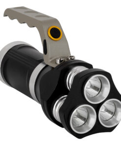 GloboStar® GLOBOSTAR® HANDLAMP 79025 Φακός Χειρός LED 30W 3000lm 45° DC 5V με Επαναφορτιζόμενη Μπαταρία Li-ion 3.7V 3x18650 15000mAh IP20 Ψυχρό Λευκό 6000K - CREE XHP50 Chip - Μ16.3 x Π6.4 x Υ8.5cm - 1 Χρόνο Εγγύηση