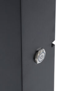 GloboStar® MAKEUP MIRROR-60x90-5 Μοντέρνος Καθρέπτης Μακιγιάζ με Πλαίσιο Φυσικού Ξύλου με Διακόπτη On/Off 10 x E27 AC220-240V - Μ60 x Π7 x Υ90cm - Μαύρος Έβενος 18 3341ec 60x90 9