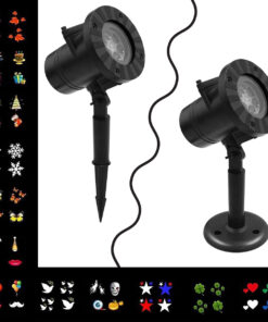 GloboStar® GloboStar® 75599 Προβολάκι Κήπου Καρφωτό - Δαπέδου Epistar LED 6W 300lm 60° AC 230V Αδιάβροχο IP44 RGB με 12 Διαφορετικά Σχέδια Φωτισμού