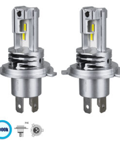 GloboStar® GLOBOSTAR® LEDKITM4 81665 Λάμπα H4 CANbus LED 20W/40W 3200lm/6400lm 360° DC 12-24V Αδιάβροχο IP65 Ψυχρό Λευκό 6000K - CREE COB Chip - Μ4.7 x Π4.7 x Υ8.2cm - Πακέτο 2 Τεμαχίων - 2 Χρόνια Εγγύηση