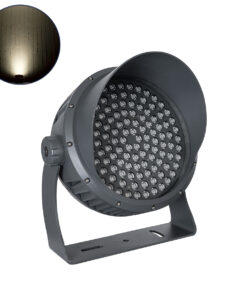 GloboStar® GLOBOSTAR® FLOOD-DIMO 90750 Προβολέας Σποτ Wall Washer με Αντιθαμβωτική Γρίλια LED 100W 14250lm 10° AC 220-240V Αδιάβροχο IP67 Φυσικό Λευκό 4500K - Γκρι Ανθρακί - Μ43 x Π45 x Υ46cm - 3 Χρόνια Εγγύηση