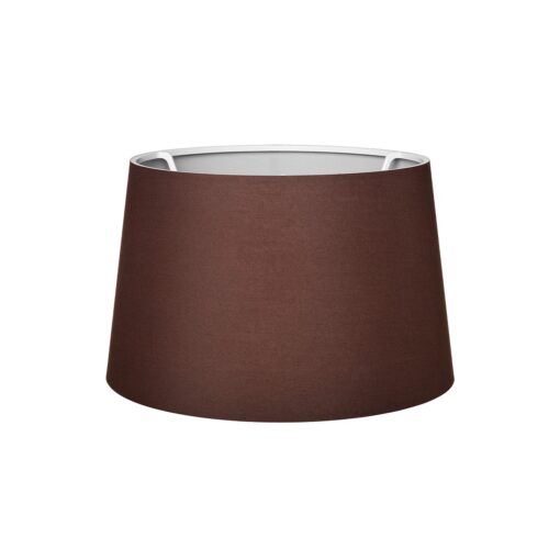 GloboStar® GloboStar® COVER 203-0265 Μοντέρνο Φωτιστικό Καπέλο Καφέ Ύφασμα - Μ38 x Π38 x Υ30cm