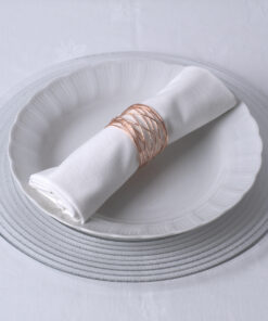 GloboStar® GloboStar® GOURMET 35002 Δαχτυλίδι Πετσέτας Μεταλλικό Χάλκινο Φ5 x Υ3.5cm