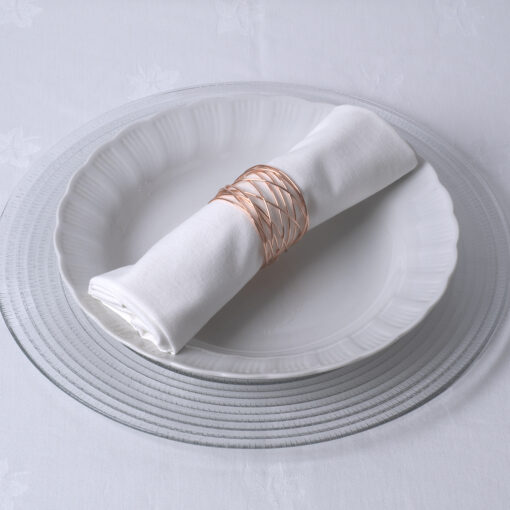 GloboStar® GloboStar® GOURMET 35002 Δαχτυλίδι Πετσέτας Μεταλλικό Χάλκινο Φ5 x Υ3.5cm