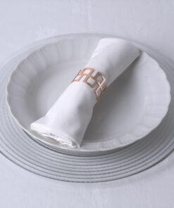 GloboStar® GLOBOSTAR® MENU 35008 Διακοσμητικό Δαχτυλίδι Πετσέτας - Χάλκινο - Μ4.5 x Π4.5 x Υ3cm