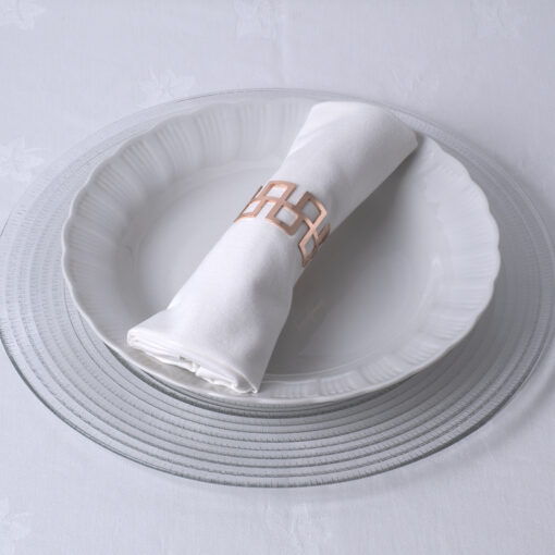 GloboStar® GLOBOSTAR® MENU 35008 Διακοσμητικό Δαχτυλίδι Πετσέτας - Χάλκινο - Μ4.5 x Π4.5 x Υ3cm