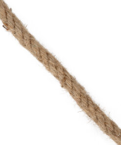 GloboStar® GloboStar® DECOR-ROPE 35051 Εύκαμπτο Διακοσμητικό Σχοινί Τριχιά Πλεκτό 50 Μέτρα Διαμέτρου 14mm Μπεζ D14mm x L50m