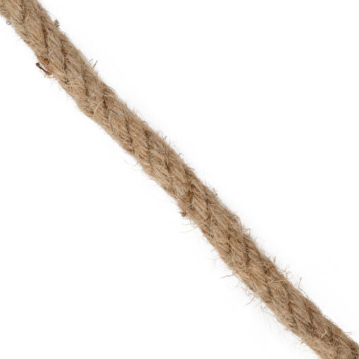 GloboStar® GloboStar® DECOR-ROPE 35051 Εύκαμπτο Διακοσμητικό Σχοινί Τριχιά Πλεκτό 50 Μέτρα Διαμέτρου 14mm Μπεζ D14mm x L50m
