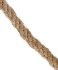 GloboStar® GloboStar® DECOR-ROPE 35052 Εύκαμπτο Διακοσμητικό Σχοινί Τριχιά Πλεκτό 50 Μέτρα Διαμέτρου 20mm Μπεζ D20mm x L50m