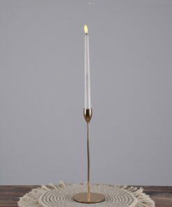 GloboStar® ISABELLA 35104 Κηροπήγιο Μεταλλικό Χάλκινο Φ10 x Υ28.5cm 9 35104 5