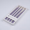 GloboStar® GloboStar® LAVENDER-FIELD 35203 ΣΕΤ 4 Αρωματικά Κεριά Κηροπηγίου Παραφίνης με Άρωμα Λεμόνι - Λεβάντα Μωβ Μ2 x Π2 x Υ25cm