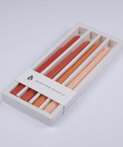 GloboStar® GloboStar® SUMMER-SIESTA 35212 ΣΕΤ 4 Αρωματικά Κεριά Κηροπηγίου Παραφίνης με Άρωμα Λουλούδια του Καλοκαιριού Πολύχρωμα Μ2 x Π2 x Υ25cm