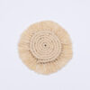 GloboStar® 35300 Μακραμέ Σουβέρ Χειροποίητο Μπεζ Φ17cm 1 GloboStar® GloboStar® 35300 Μακραμέ Σουβέρ Χειροποίητο Μπεζ Φ17cm