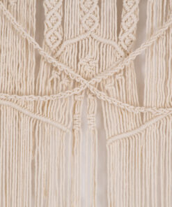 Alternative view of GloboStar® 35501 Μακραμέ Κουρτίνα Χειροποίητη Μπεζ Π180 x Υ200cm