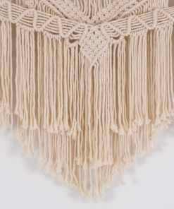 Alternative view of GloboStar® 35502 Μακραμέ Κουρτίνα Χειροποίητη Μπεζ Π200 x Υ200cm
