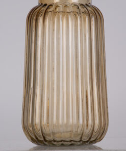 GloboStar® LAYLA 35603 Διακοσμητικό Βάζο Γυάλινο Μελί Φ11 x Υ22cm 10 35603 5