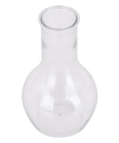 GloboStar® GloboStar® GRACE 35605 Διακοσμητικό Βάζο Πλαστικό Διάφανο Φ7 x Υ12cm
