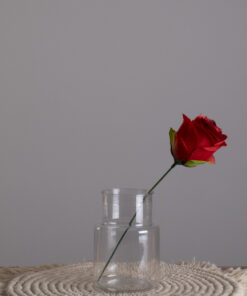 Alternative view of GloboStar® GRACE 35607 Διακοσμητικό Βάζο Πλαστικό Διάφανο Φ8.5 x Υ12cm