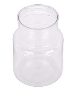 GloboStar® GloboStar® GRACE 35607 Διακοσμητικό Βάζο Πλαστικό Διάφανο Φ8.5 x Υ12cm