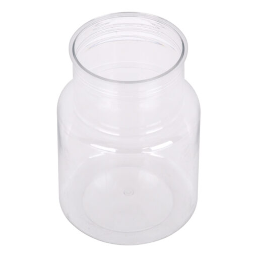 GloboStar® GloboStar® GRACE 35607 Διακοσμητικό Βάζο Πλαστικό Διάφανο Φ8.5 x Υ12cm