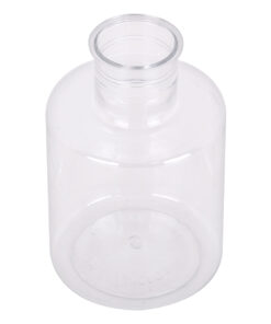 GloboStar® GloboStar® GRACE 35608 Διακοσμητικό Βάζο Πλαστικό Διάφανο Φ7 x Υ11cm