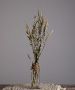 GloboStar® LUCY 35609 Διακοσμητικό Βάζο Γυάλινο Διάφανο με Σχοινί Φ6 x Υ15.8cm 7 35609 4