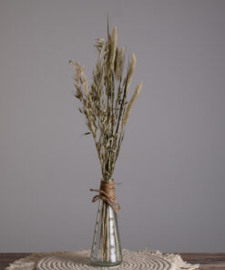 GloboStar® LUCY 35616 Διακοσμητικό Βάζο Γυάλινο Διάφανο με Σχοινί Φ7 x Υ18.1cm 7 35616 4