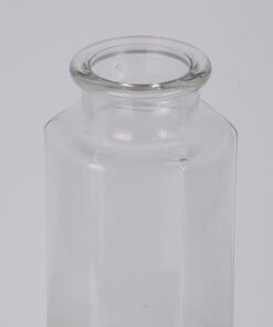 Alternative view of GloboStar® LUCY 35618 Διακοσμητικό Βάζο Γυάλινο Διάφανο με Σχοινί Φ5.8 x Υ19.6cm