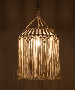 Alternative view of GLOBOSTAR® ALGERIA 36202 Μοντέρνο Κρεμαστό Φωτιστικό Οροφής με Ντουί 1 x E27 AC 220-240V IP20 - Μπεζ - Μ40 x Π40 x Υ50cm