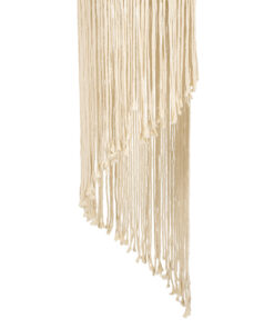 GloboStar® 36203 TUNISIA Boho Καπέλο Φωτιστικού- Μακραμέ Πλεκτό Χειροποίητο Μπεζ Βαμβακερό Νήμα - Μ30 x Π30 x Υ120cm 9 36203 4