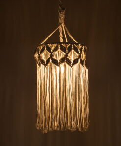 Alternative view of GLOBOSTAR® CONGO 36206 Boho Κρεμαστό Φωτιστικό Οροφής με Ντουί 1 x E27 AC 220-240V IP20 - Μπεζ - Μ30 x Π30 x Υ50cm