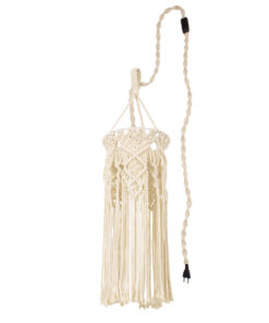 Alternative view of GLOBOSTAR® BAHRI 36211 Boho Κρεμαστό Φωτιστικό Οροφής με Ντουί 1 x E27 AC 220-240V IP20 - Μπεζ - Μ20 x Π20 x Υ65cm