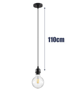 Alternative view of GLOBOSTAR® HANNA 36218 Boho Κρεμαστό Φωτιστικό Οροφής με Ντουί 1 x E27 AC 220-240V IP20 - Μπεζ & Μαύρο - Μ4 x Π4 x Υ110cm