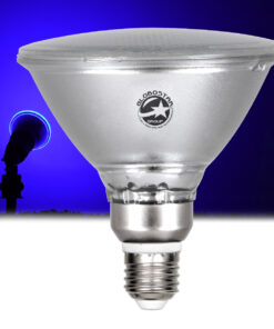 GloboStar® GLOBOSTAR® GARDENPAR 60231 Σποτ E27 PAR38 Σκληρού Υάλου LED 18W 1200lm 60° AC 220-240V Αδιάβροχο IP65 Μπλε - Μ12 x Π12 x Υ13cm - 3 Χρόνια Εγγύηση