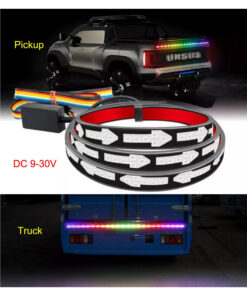 GloboStar® 81733 Car Backlit LED Strip Εύκαμπτη Ταινία 150cm Σήμανσης DRL Αυτοκινήτου 5 Προγραμμάτα Φωτισμού LED SMD 5050 10.5W DC 9-30V Αδιάβροχη IP65 RGB - 2 Χρόνια Εγγύηση 11 370c71 81732 5