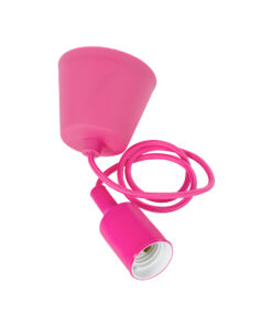 GLOBOSTAR® CABLITO 61552 Μοντέρνο Κρεμαστό Φωτιστικό Οροφής με Ντουί 1 x E27 AC 220-240V IP20 - Ροζ - Μ4 x Π4 x Υ110cm 9 3713ca 91003 4