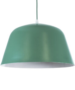 GloboStar® GLOBOSTAR® UPVALE 01285 Μοντέρνο Κρεμαστό Φωτιστικό Οροφής με Ντουί 1 x E27 AC 220-240V IP20 - Πράσινο & Λευκό - Μ40 x Π40 x Υ24cm