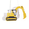 GloboStar® GLOBOSTAR® EXCAVATOR 61579 Παιδικό Κρεμαστό Φωτιστικό Οροφής με Ντουί 1 x E27 AC 220-240V IP20 - Κίτρινο & Μαύρο - Μ45 x Π15.5 x Υ27cm