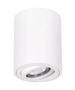 GloboStar® GLOBOSTAR® AKIRA 60618 Κινούμενο Φωτιστικό Downlight Σποτ με Ντουί 1 x GU10 AC 220-240V IP20 - Λευκό Ματ - Μ8 x Π8 x Υ10cm