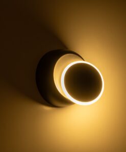 GLOBOSTAR® TSUKI 60675 Μοντέρνο Φωτιστικό Τοίχου - Απλίκα LED 5W 625lm 180° AC 220-240V Αδιάβροχο IP65 Θερμό Λευκό 2700K - Bridgelux COB Chip & TÜV SÜD Driver - Μαύρο Ματ - Μ14 x Π8.5 x Υ14cm - 5 Χρόνια Εγγύηση 15 39402a 60675 7