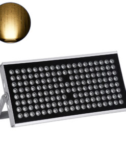 GloboStar® GloboStar® FLOOD-TENA 90223 Προβολέας Wall Washer για Φωτισμό Κτιρίων LED 150W 13500lm 10° DC 24V Αδιάβροχο IP65 L43.5 x W15.5 x H18cm Θερμό Λευκό 2700K - Ασημί - 3 Years Warranty