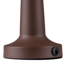 GloboStar® MOLLY 76519 Επαναφορτιζόμενο Επιτραπέζιο Φωτιστικό Πορτατίφ LED 1.5W 105lm 120° DC 5V IP44 Θερμό Λευκό 2700K Dimmable Καφέ Αλουμίνιο - Μ10 x Π10 x Υ23cm - 2 Xρόνια Εγγύηση 14 3a5f0f 76518 5