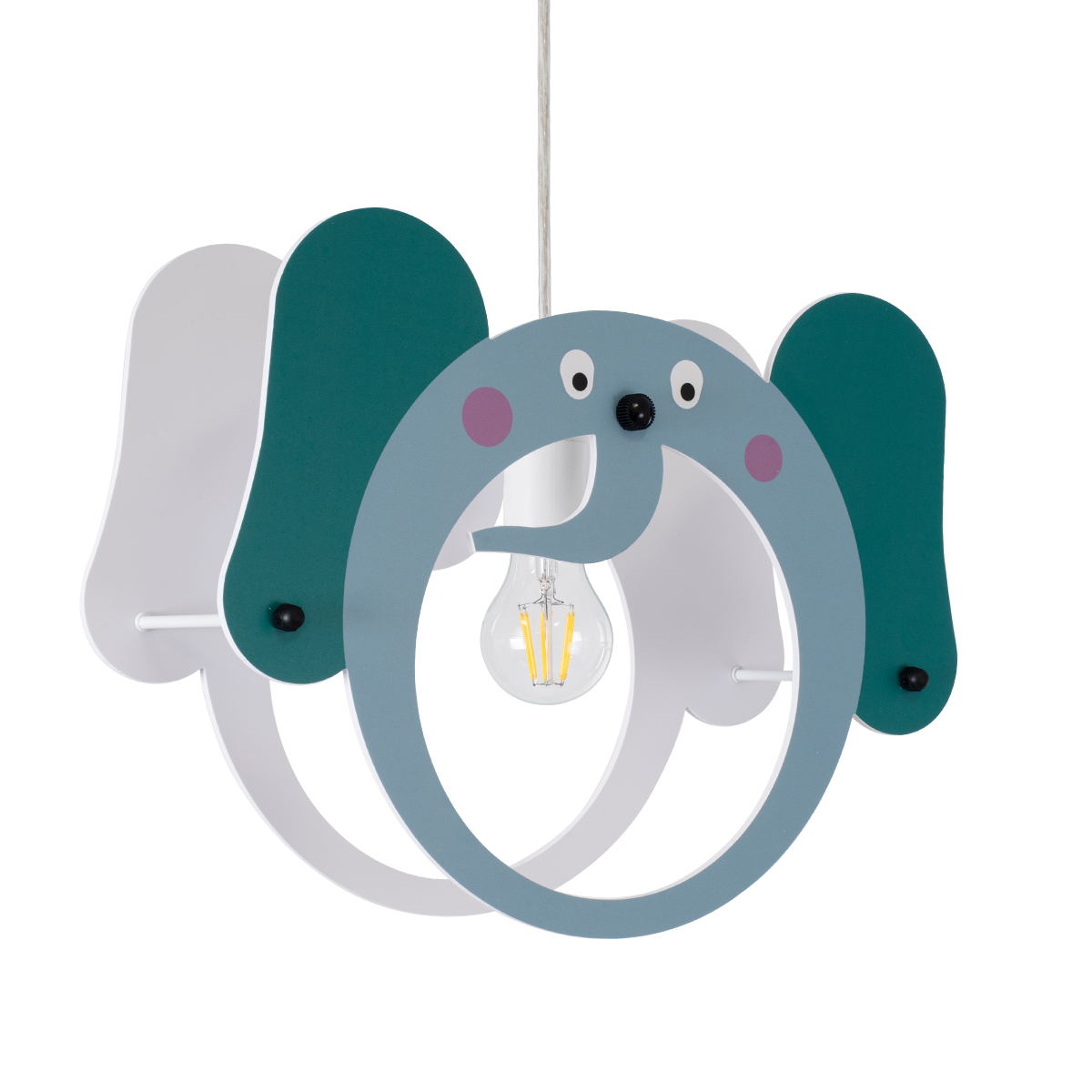 GLOBOSTAR® ELEPHANT 61578 Παιδικό Κρεμαστό Φωτιστικό Οροφής με Ντουί 1 x E27 AC 220-240V IP20 - Πολύχρωμο - Μ37.7 x Π15.5 x Υ31.5cm 3 GloboStar® GLOBOSTAR® ELEPHANT 61578 Παιδικό Κρεμαστό Φωτιστικό Οροφής με Ντουί 1 x E27 AC 220-240V IP20 - Πολύχρωμο - Μ37.7 x Π15.5 x Υ31.5cm