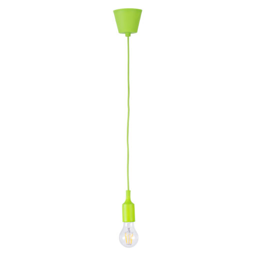 GloboStar® GLOBOSTAR® CABLITO 61557 Μοντέρνο Κρεμαστό Φωτιστικό Οροφής με Ντουί 1 x E27 AC 220-240V IP20 - Πράσινο - Μ4 x Π4 x Υ110cm