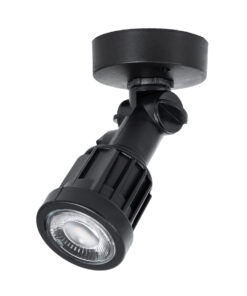 GloboStar® GloboStar® GARDENINI 61546 Επιφανειακό Φωτιστικό Σποτ Κήπου LED 5W 650lm 38° DC 24V IP68 Υψηλής Αντοχής ABS IK06 Φ7 x Υ14.5cm - Θερμό Λευκό 2700K Dimmable - Μαύρο - Bridgelux Chip - 3 Years Warranty